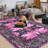 Fillender Large Oriental Floral Living Room Rug Washable Bedroom Rug Non-Slip Colorful Vintage Accent Floor Carpet For Home Decor-106897335