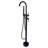 45-1/2" H Freestanding Double Handles Tub Faucet With Handheld Shower And Rotatable Spout-51219524