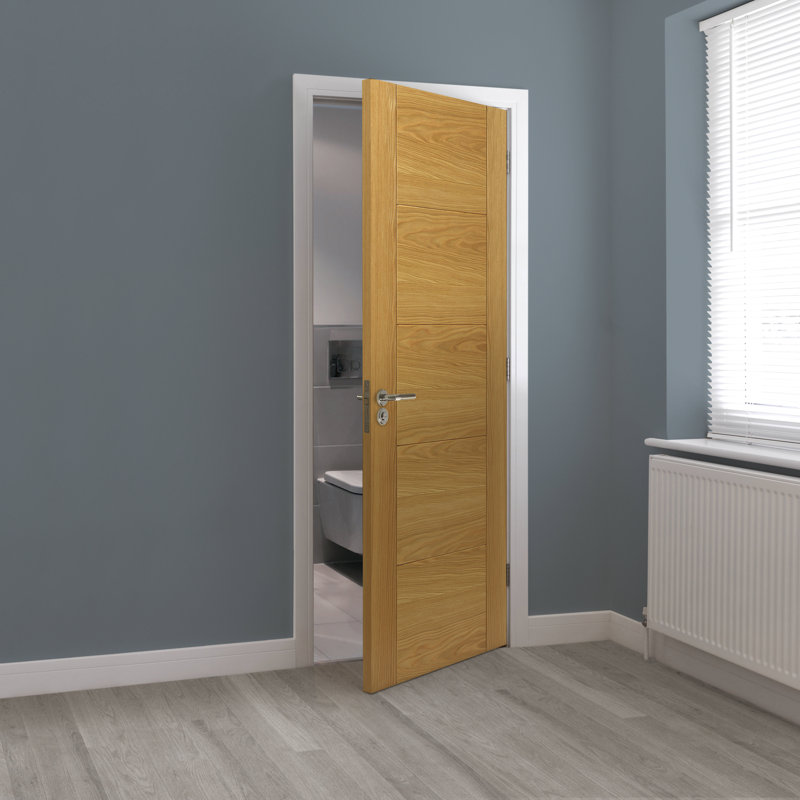 Tigris Oak Internal Door Prefinished, 198.1cm H x 61cm W x 3.5cm D