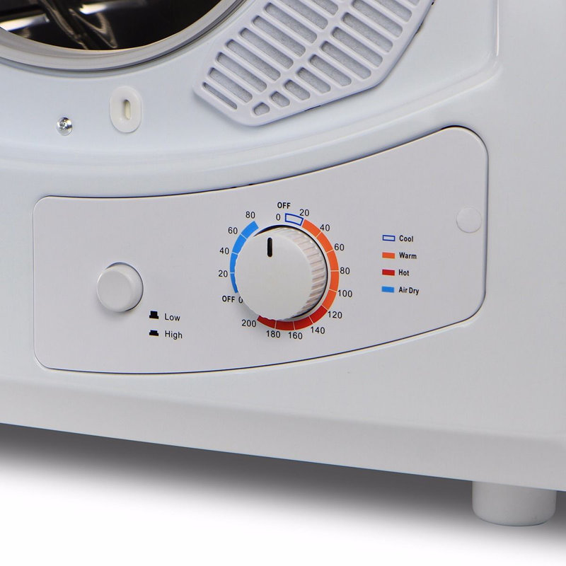 Compact White Portable Electric Front Load Clothes Dryer