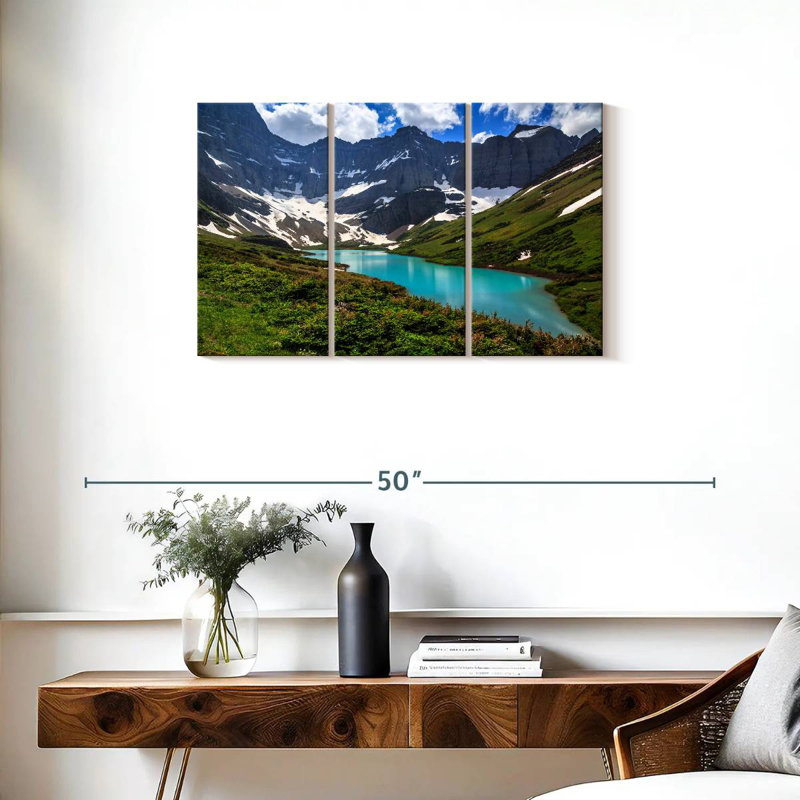 Alvord turquoise Cracker Lake, H 20 po x l 33 po