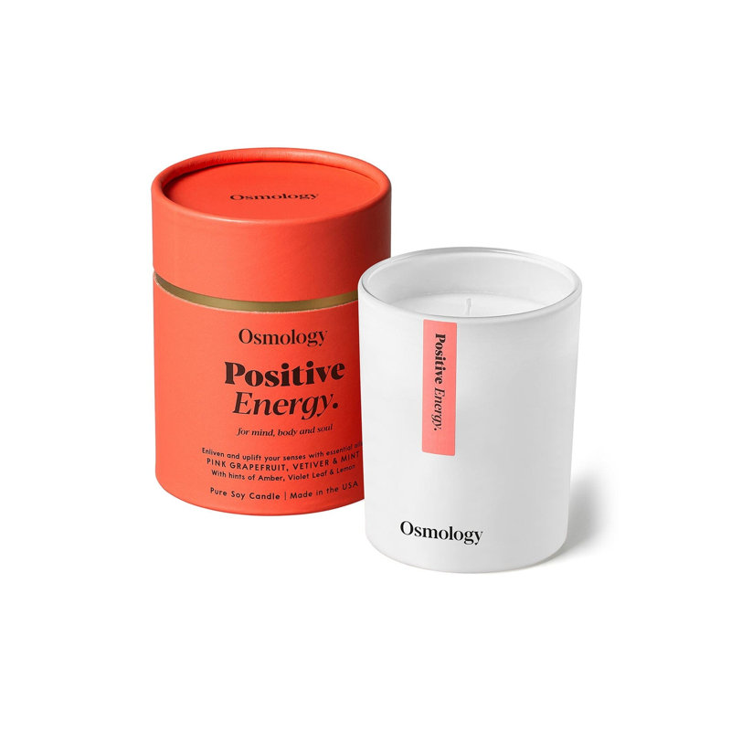 Bougie parfumée à énergie positive - pamplemousse rose et menthe