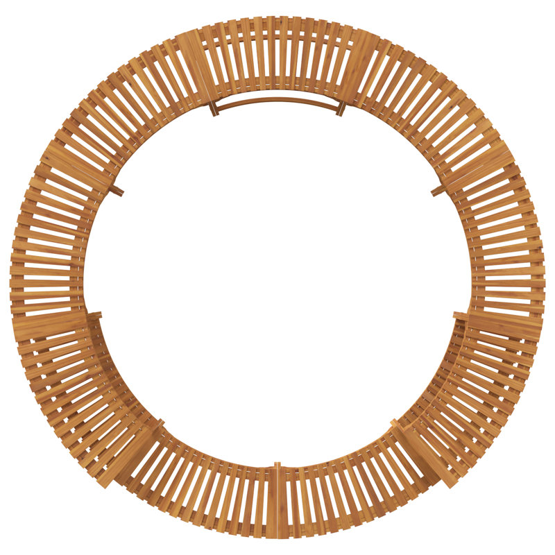 Spa Vidaxl entourant un diamètre brun de 275 cm, H 21,9 po x l 108,3 po x P 108,3 po