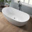 Baignoire de trempage autoportante en acrylique 65 po. Johanna