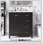 Ensemble de meuble-lavabo 30 po avec lavabo en céramique, armoire de rangement en bois massif, ensemble de meuble-lavabo autoportant avec 4 tiroirs et portes à fermeture douce, noir