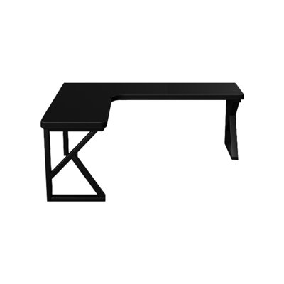 Black Rectangular Solid Wood Writing desk