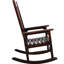 Chaise berçante surdimensionnée brune Alverta-121534170