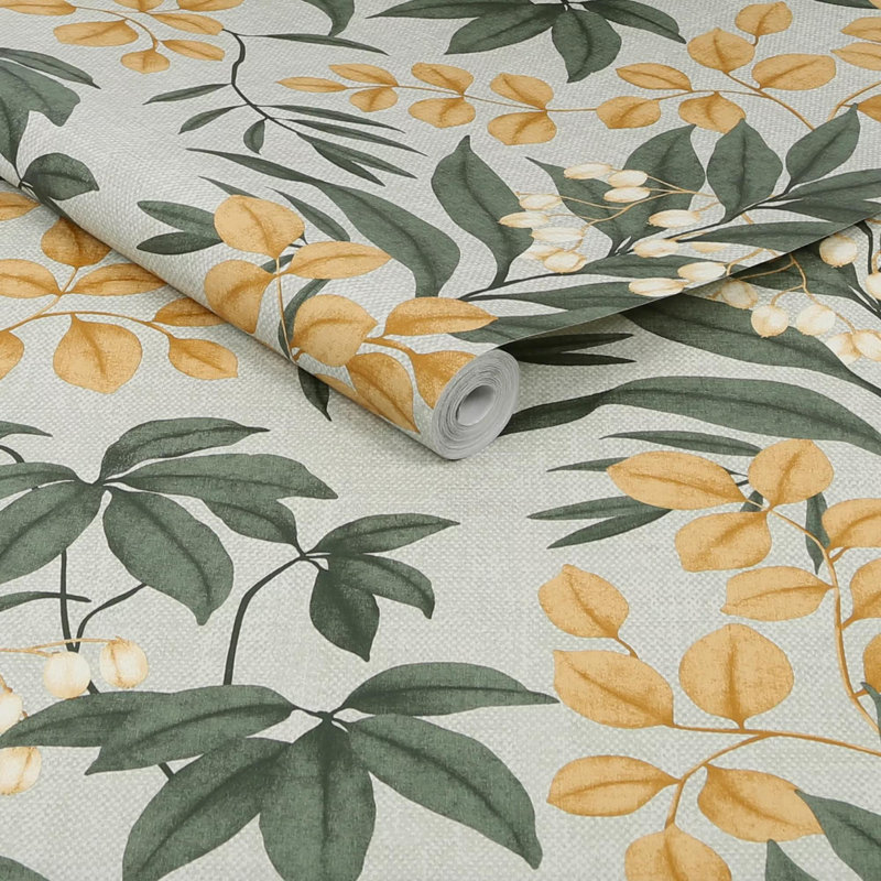 Superfresco Easy Persephone Floral Wallpaper, Green