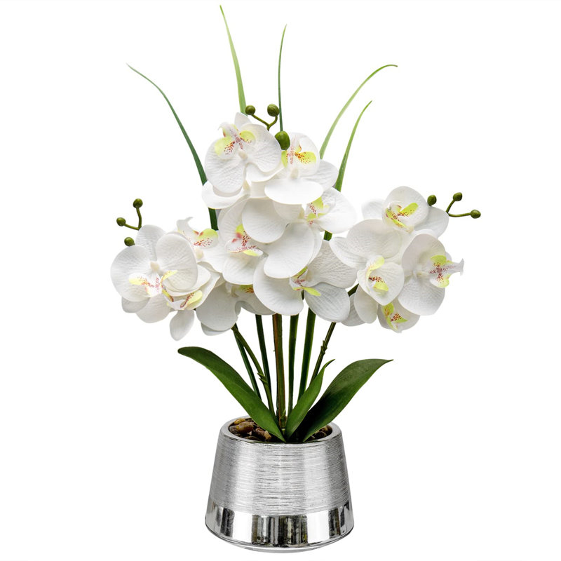 Arrangement in Vase, Silver