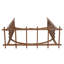 Tonnelle de jardin en bois brun