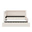 Lit plateforme simple tapissier avec ports USB, ceinture à DEL et lit gigogne-876250821