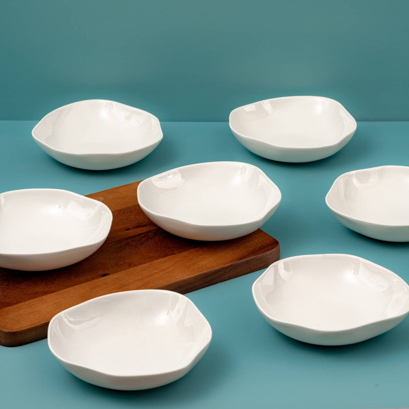 EARTH - IVORY Premium Porcelain Non Stackable Bowl , 6.6" 