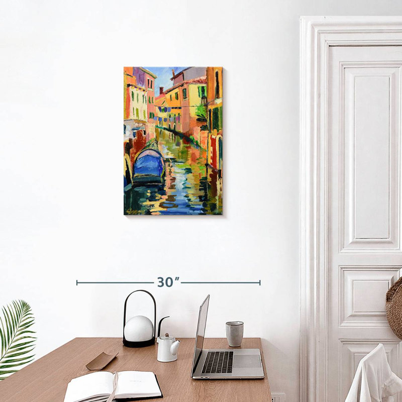 Aime Venetian Canal Scene, 24" H x 16" W
