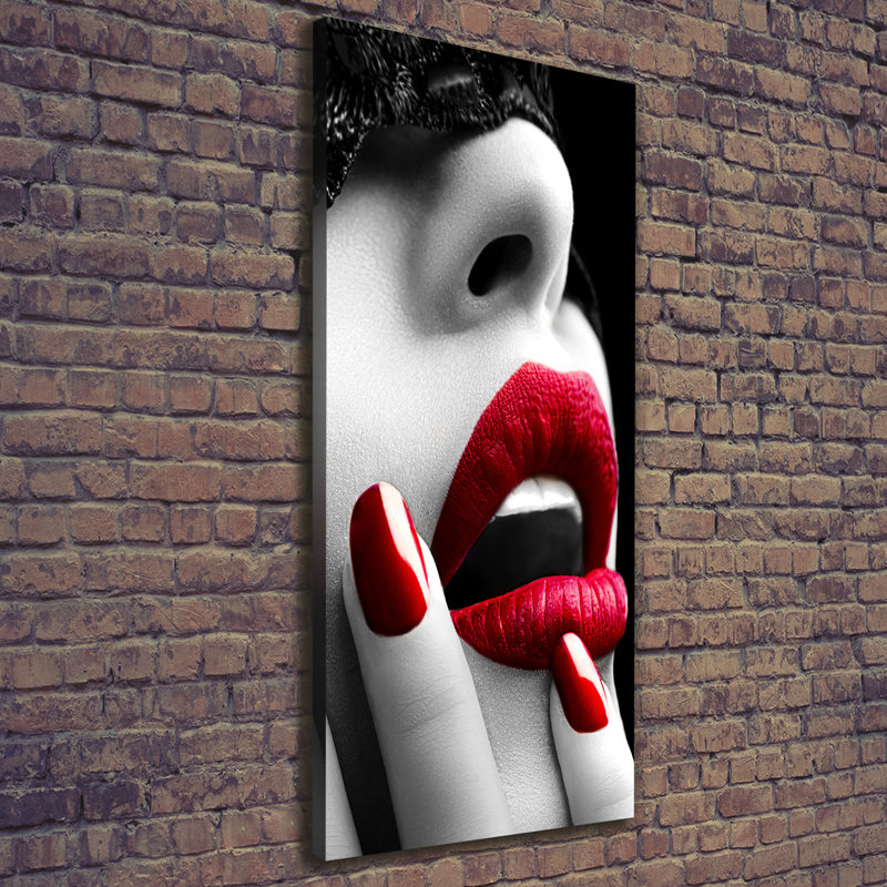 Lace Mask - Wrapped Canvas Print
