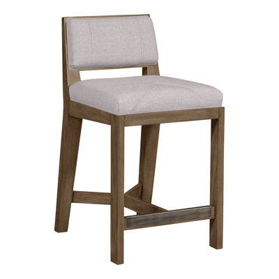 Scoville By Thom Filicia Upholstered Counter Stool with Solid Wood Frame