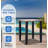 Square 20.9'' L x 20.9'' W Outdoor Side Table, Steel End Table