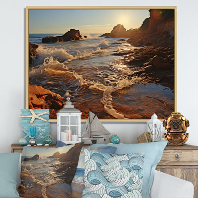 Golden Sands A Mesmerizing III - Landscapes Wall Art Living Room