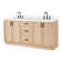 ARIEL Kelly 73 Double Sink Bathroom Vanity with Pure Quartz Top