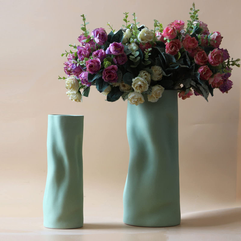 Ceramic Table Vase, Green