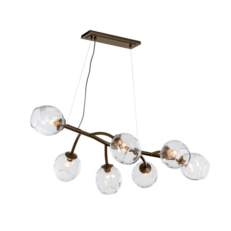 Vine 7 - Light Unique/Statement Linear Pendant, Bronze