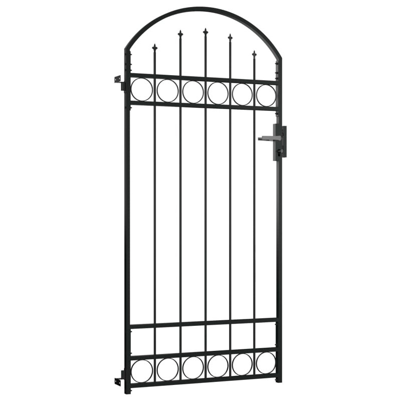 Dareau 1.6cm H x 60cm W Black Metal Gate