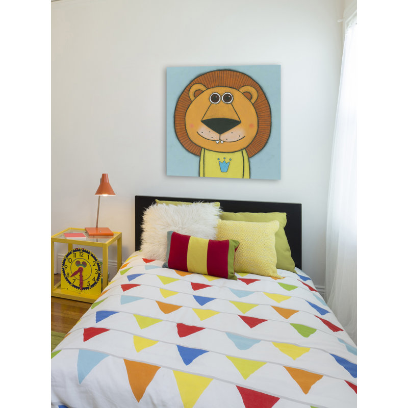 «Lion», reproduction sur toile tendue, H 32 po x l 32 po x P 1,5 po