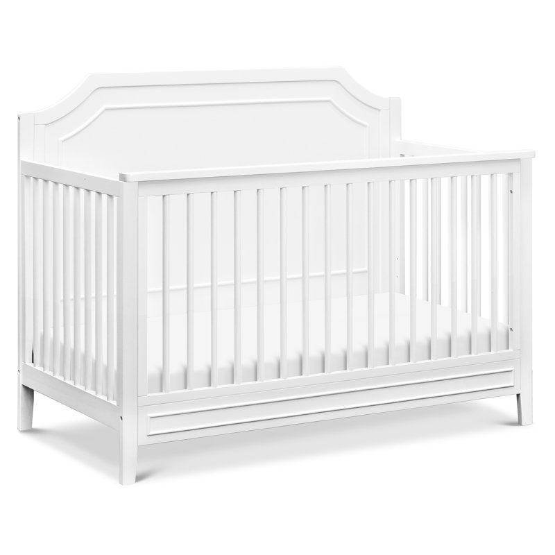 Lit de bébé convertible Chloe Regency 4-en-1 gris brouillard, Blanc