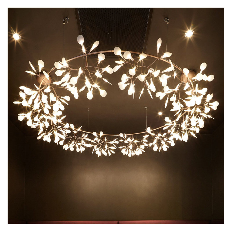 Heracleum III The Big O LED Chandelier, Copper, 82.6 inches, 10 meters