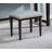 Glam Style 1Pc Vanity W/ Stool Set Tempered Glass Top Central Mirror Storage Drawers Padded Stool Obsidian Gray Finish-142701820