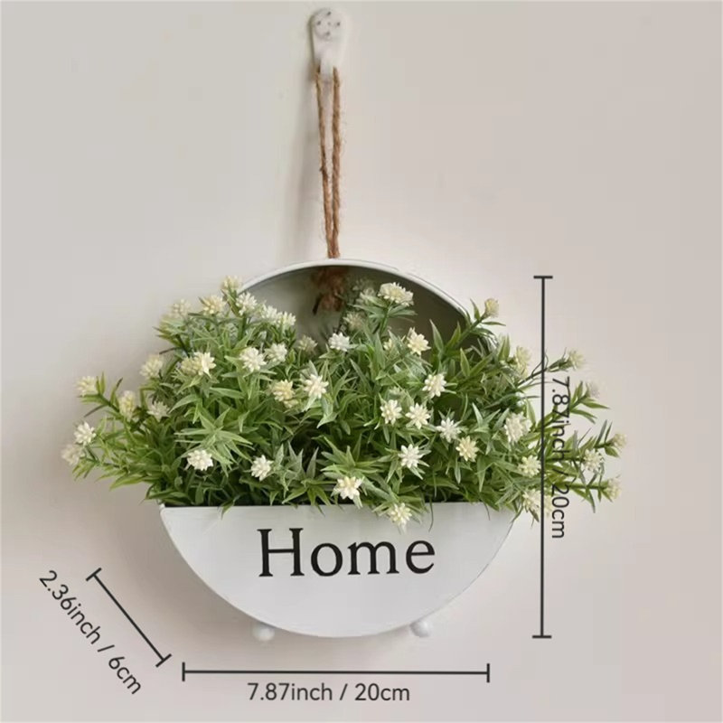 Couronne de linteau artificielle à fleurs séchées
