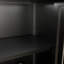 Armoire de rangement en bambou noir grande capacité, organisateur de plancher autoportant avec tablettes - Armoire de salle de bain et de salon