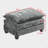 Cloud Sofa Only Ottoman, Modern Sectional Couch, For Living Room Bedroom And Apartment, Comfy Double Layer Upholstered Seat Cushion, Breathable Chenille Fabric(only one Ottoman.)-127873381