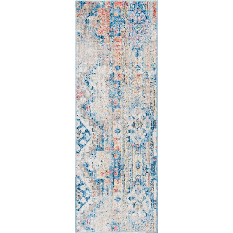 Geometric Indoor Rug, Runner 2'2" x 6'