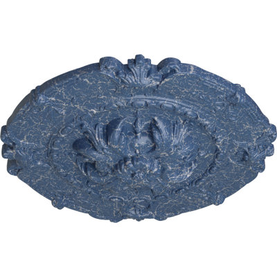 Médaillon de plafond Endurathane Southampton, DE 16 1/2 po x P 2 3/8 po, finition craquelée peinte à la main Americana