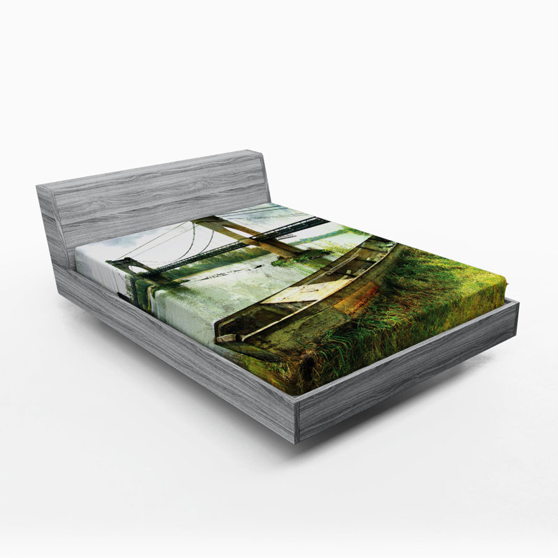 Landscape Microfiber Fitted Sheet, Queen Fitted Sheet
