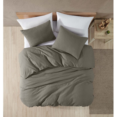 Flanary Hilma Linen 3 Piece Comforter Set