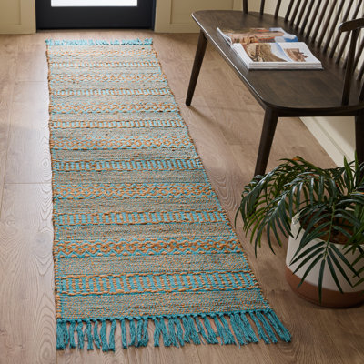 Natural Fiber 123 Hand Woven 50% Jute; 50% Cotton Geometric Shapes Rug