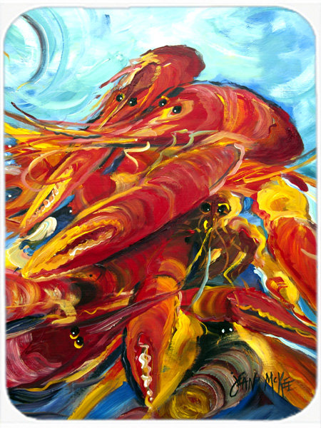 Caroline's Treasures Crawfish Glass Cutting Board