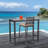 2 - Person Patio Dining Set with Rectangular Table , Cushions Included-387432143-387254661