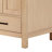 Cambridge 66'' Solid Wood Double Bathroom Vanity in Oak, with 1.5'' Carrara White Quartz Top, Center, Rectangle Sink-1702420984-1702420987