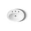 Serif Ceramic Oval Drop-In Bathroom Sink with Overflow-19195653-10941844