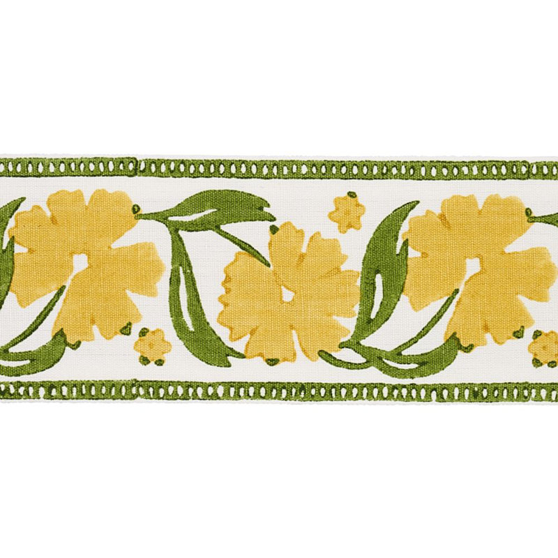 Adra Hand Blocked Tape, Yellow/Green