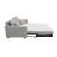 Canapé-lit modulaire en chenille Oren avec rangement et 2 coussins décoratifs Oren