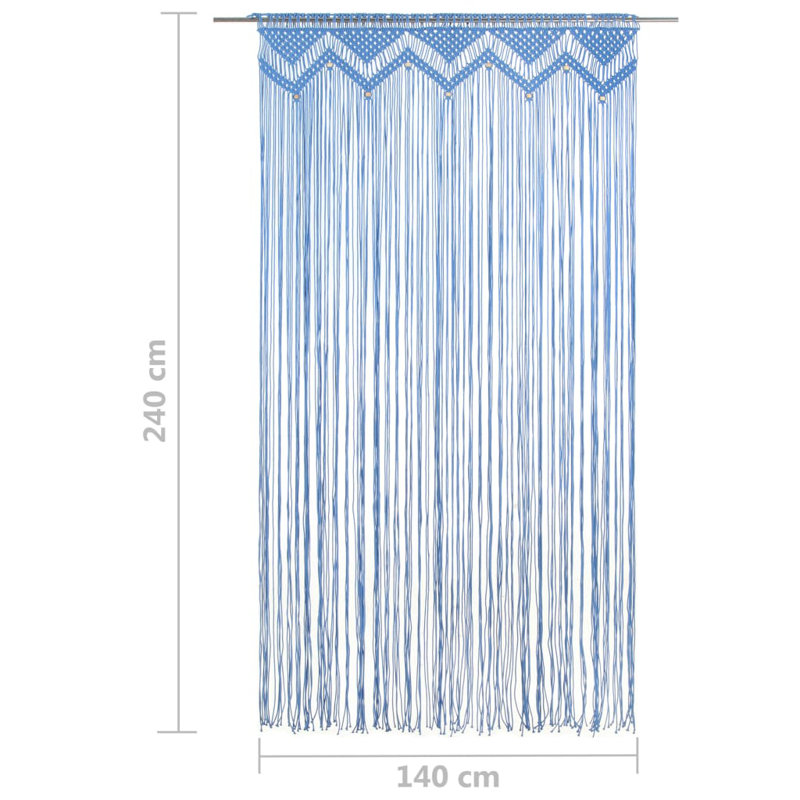 Larrison Sheer Curtain Single Panel, Blue