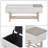 Industrial Storage Bench with Flip-Top Design, Metal Frame and Upholstered Seat with Hidden Storage  and open shoes storage for Living Room, Bedroom, entryway-633206733