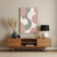 Abstrait formes 31, art mural en métal rose-626483897