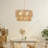 Luminaire suspendu en rotin 5 lumières tissé à la main-204374453