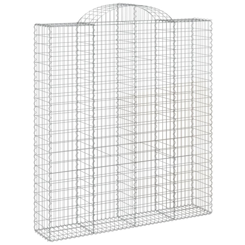 240cm H x 200cm W Galvanised Iron Border Fencing, 240cm H x 200cm W x 50cm D