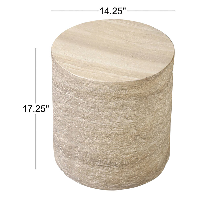 Ettis Outdoor Round Side Table