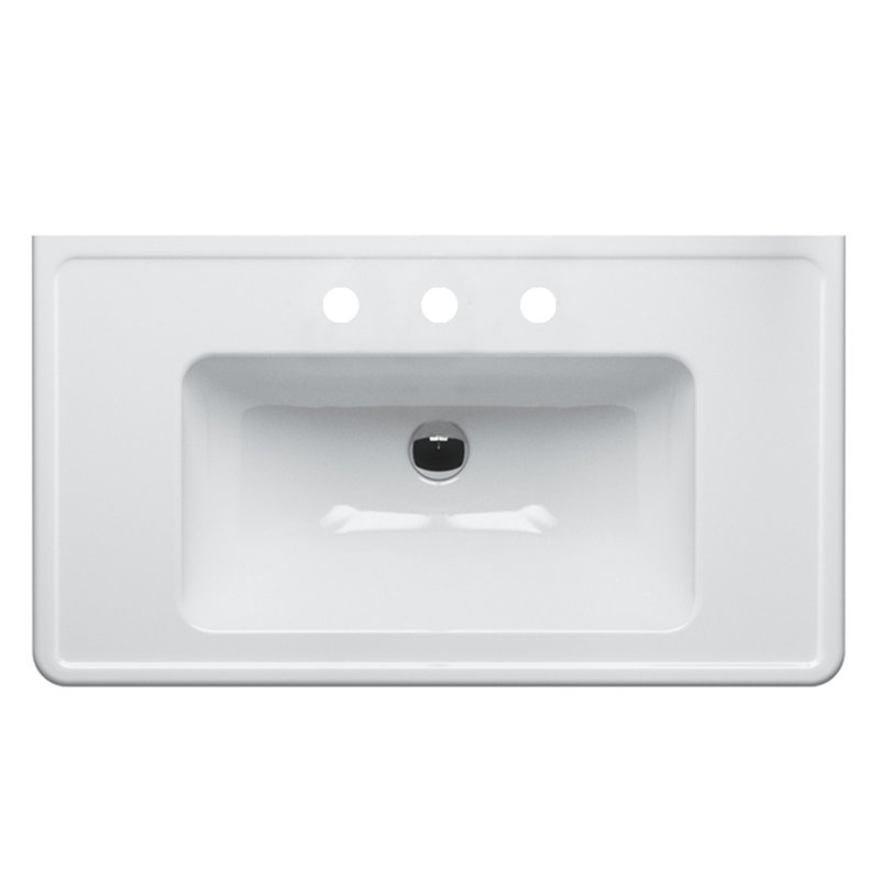 Canova Royal 35.43'' L Bathroom Sink, 8" Centers